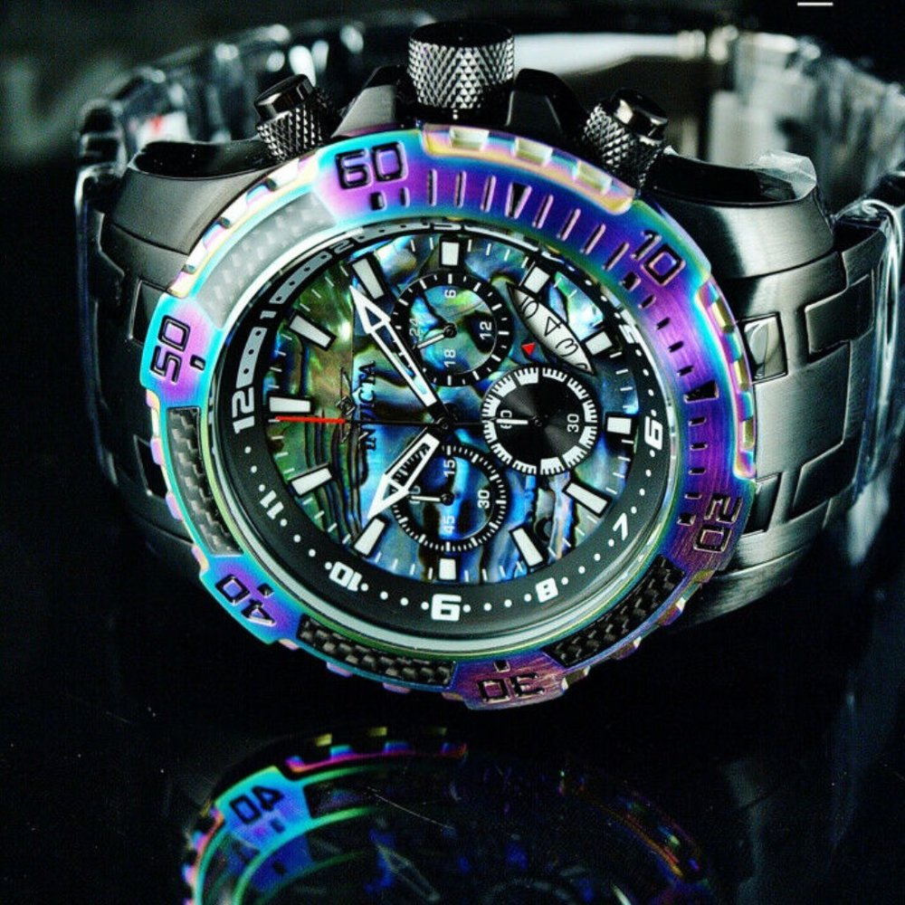 SALE! IRIDESCENT PRO DIVER 52MM!! MUST SEE! NIB!! - Picture 7 of 7